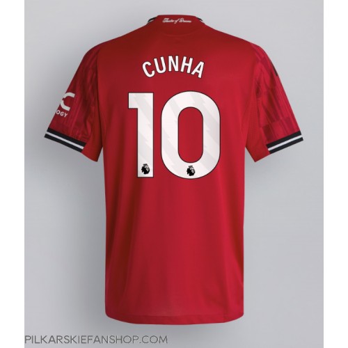Koszulka piłkarska Manchester United Matheus Cunha #10 Strój Domowy 2025-26 tanio Krótki Rękaw Koszulka piłkarska Manchester United Matheus Cunha #10 Strój Domowy 2025-26 tanio Krótki Rękaw